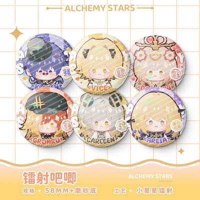 Alchemy Stars | Metal Laser Badge Ooomi Art