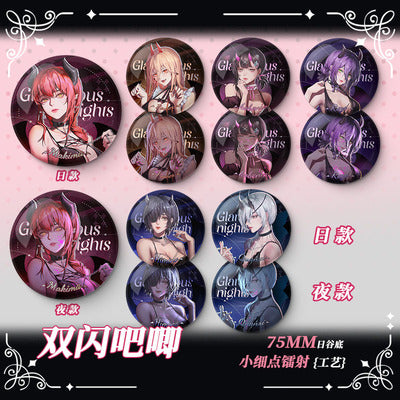 Chainsaw Man | Metal Double Flash Badge Ooomi Art