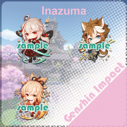 Genshin Impact | Inadzuma Double-Side Acrylic Keychain/Charm Tokyo III