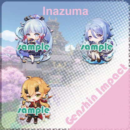 Genshin Impact | Inadzuma Double-Side Acrylic Keychain/Charm Tokyo III