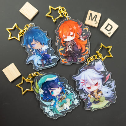 Genshin Impact | Mondstadt Double-Side Acrylic Keychain/Charm Part 1